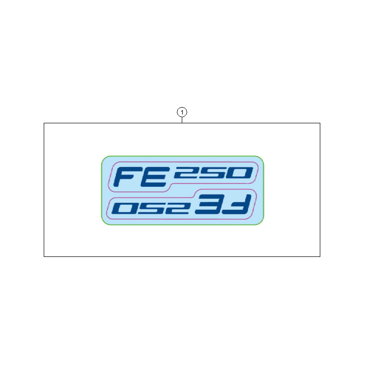 KIT DECO HUSQVARNA 250 FE 2027 - DUBOST HVA