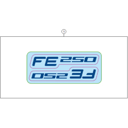 KIT DECO HUSQVARNA 250 FE 2027 - DUBOST HVA