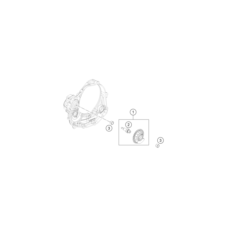 ARBRE D'EQUILIBRAGE HUSQVARNA 450 FE 2027 - DUBOST HVA