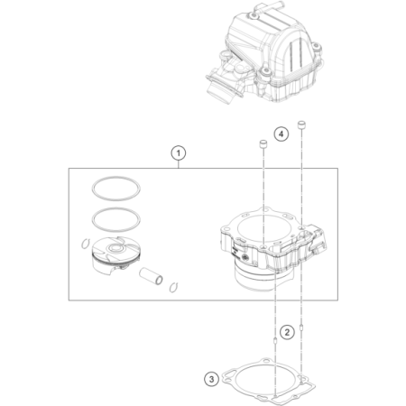CYLINDRE HUSQVARNA 450 FE 2027 - DUBOST HVA
