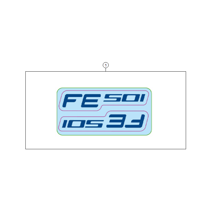 KIT DECO HUSQVARNA 501 FE 2027 - DUBOST HVA