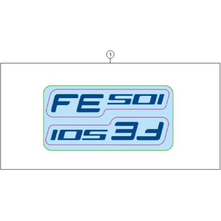 KIT DECO HUSQVARNA 501 FE 2027 - DUBOST HVA