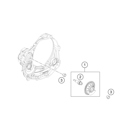 ARBRE D'EQUILIBRAGE HUSQVARNA 501 FE 2027 - DUBOST HVAARBRE D'EQUILIBRAGE