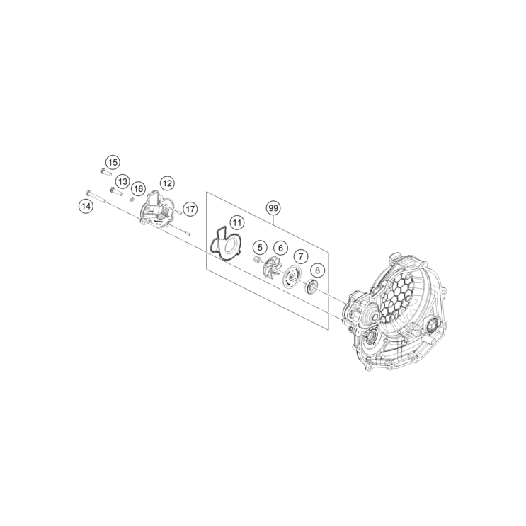 POMPE A EAU HUSQVARNA 501 FE 2027 - DUBOST HVAPOMPE A EAU