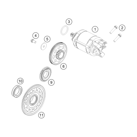 DEMARREUR HUSQVARNA 501 FE 2027 - DUBOST HVADEMARREUR