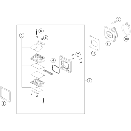 BOÎTE À CLAPETS HUSQVARNA 150 TEI 2020 - DUBOST HVA
