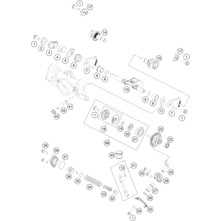 VALVE D'ÉCHAPPEMENT HUSQVARNA 85 TC 17/14 2018 - DUBOST HVA