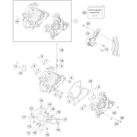 CARTER MOTEUR HUSQVARNA 50 TC 2022 - DUBOST HVA