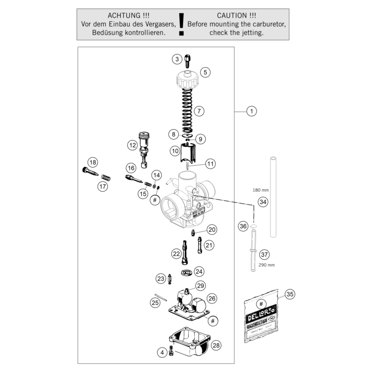 CARBURATEUR HUSQVARNA 50 TC 2022 - DUBOST HVA