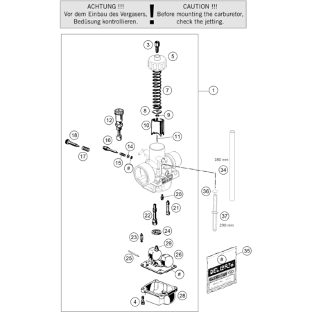 CARBURATEUR HUSQVARNA 50 TC 2022 - DUBOST HVA