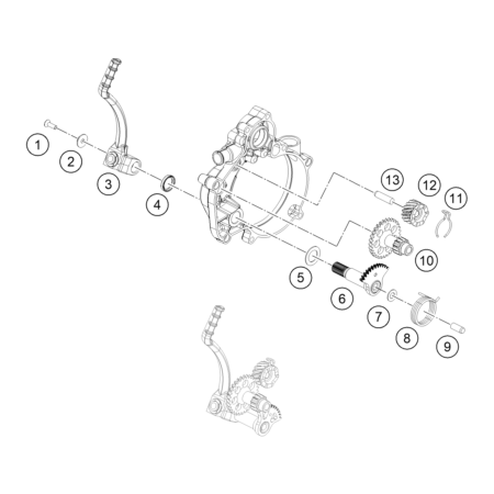 DEMARREUR KICK HUSQVARNA 50 TC 2022 - DUBOST HVA