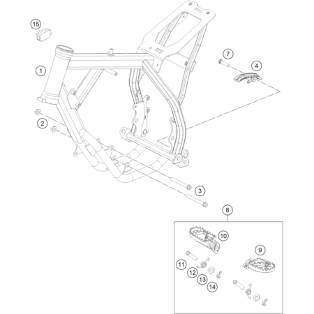 CADRE HUSQVARNA 50 TC 2022 - DUBOST HVA