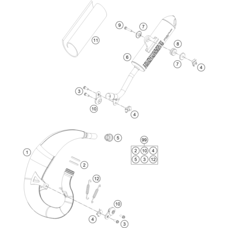 ECHAPPEMENT HUSQVARNA 50 TC 2022 - DUBOST HVA