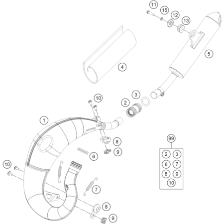 ECHAPPEMENT HUSQVARNA 65 TC 2027 - DUBOST HVA