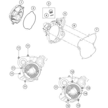 CARTER D’EMBRAYAGE HUSQVARNA 65 TC 2027 - DUBOST HVA