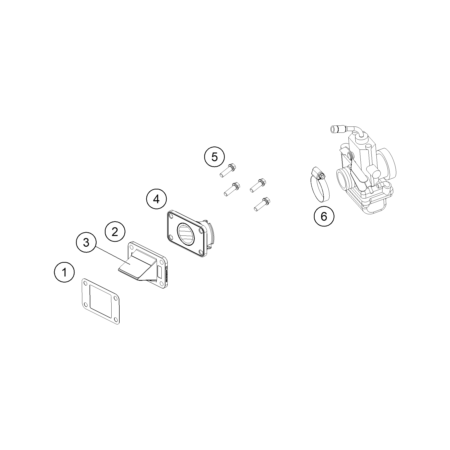 BOÎTE À CLAPETS HUSQVARNA 65 TC 2027 - DUBOST HVA