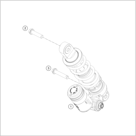 AMORTISSEUR HUSQVARNA 50 TC 2027 - DUBOST HVA