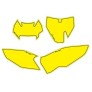 NUMBER PLATE BACKGROUND YELLOW