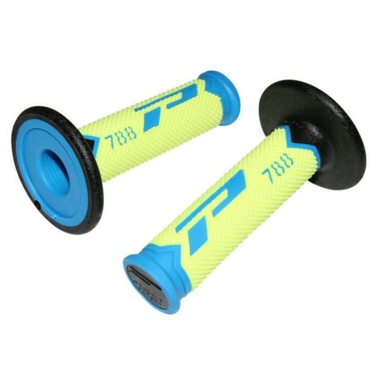 Poignées Progrip 788 Jaune Fluo/Bleu/Noir pour Sherco Poignées Progrip 788 Jaune Fluo/Bleu/Noir pour Sherco