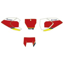 NUMBER PLATE STICKER RED