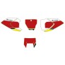 NUMBER PLATE STICKER RED