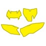 NUMBER PLATE BACKGROUND YELLOW
