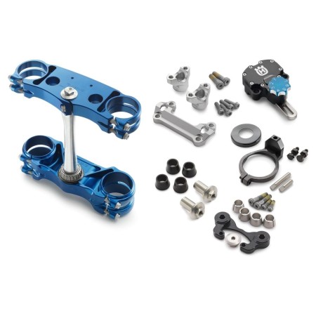 Factory triple clamp/steering damper kit