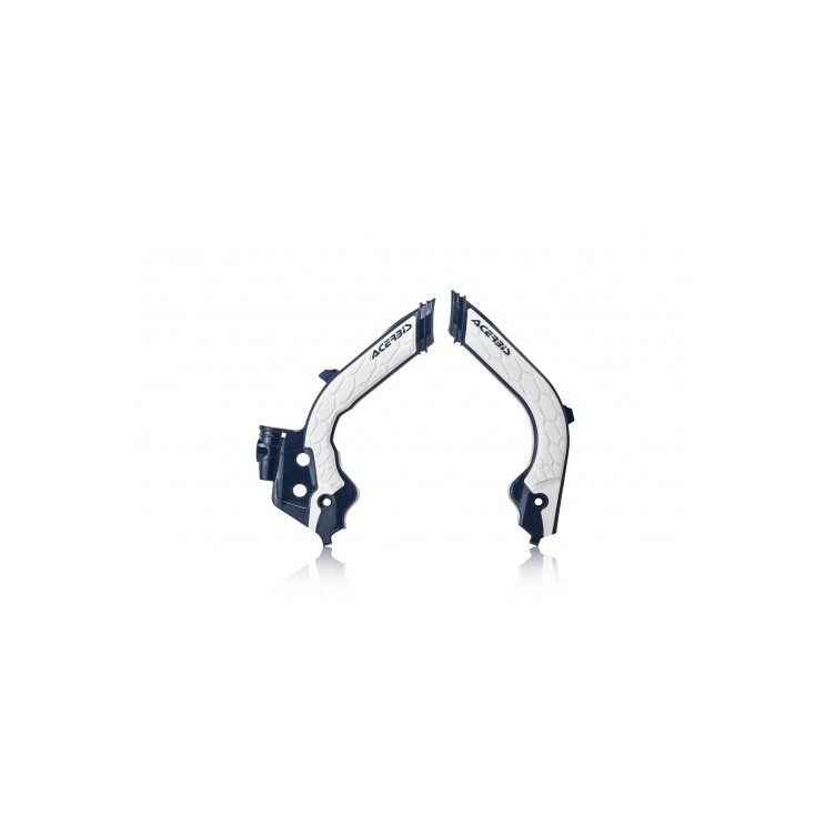 Protection de cadre ACERBIS X-GRIP Bleu et Blanc - Husqvarna TC/FC 2019 Protection de cadre ACERBIS X-GRIP Bleu et Blanc - Husqvarna TC/FC 2019