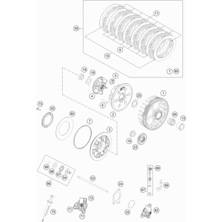 Embrayage HUSQVARNA 450 FC 2016