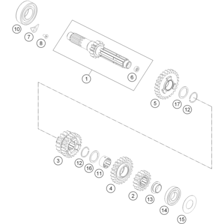 Arbre primaire HUSQVARNA 250 FE 2021