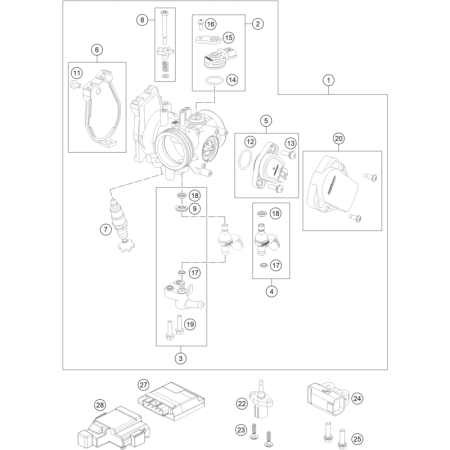 Corp d'injection HUSQVARNA 250 FE 2021