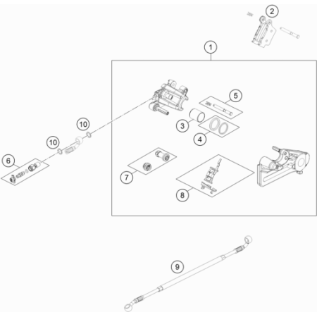 Etrier de frein AR HUSQVARNA 450 FE 2021 