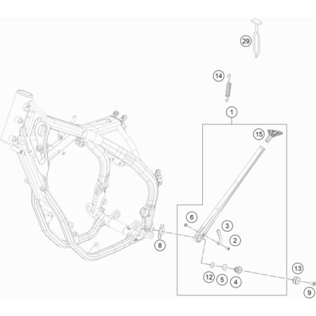 Béquille latérale HUSQVARNA 501 FE 2021