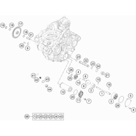 Système de lubrification HUSQVARNA 501 FE 2021