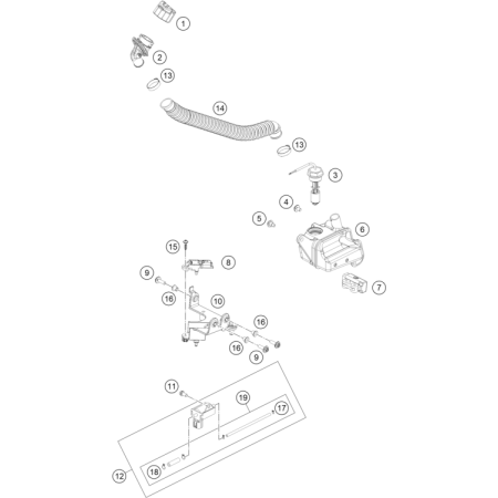 Systéme de lubrification HUSQVARNA 250 TE 2021