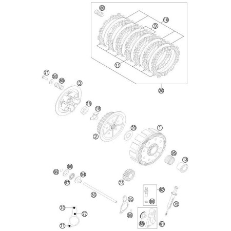 Embrayage HUSQVARNA 125 TC 2021