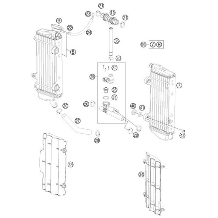 Système de refroidissement HUSQVARNA 125 TC 2021