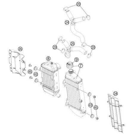 Système de refroidissement HUSQVARNA 85 TC 2021