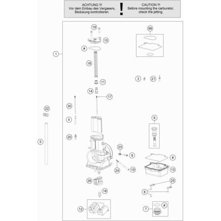 Carburateur HUSQVARNA 300 TE 2014