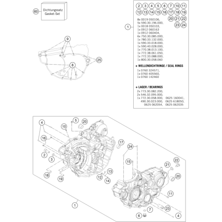 Carter moteur HUSQVARNA 350 FE 2014	