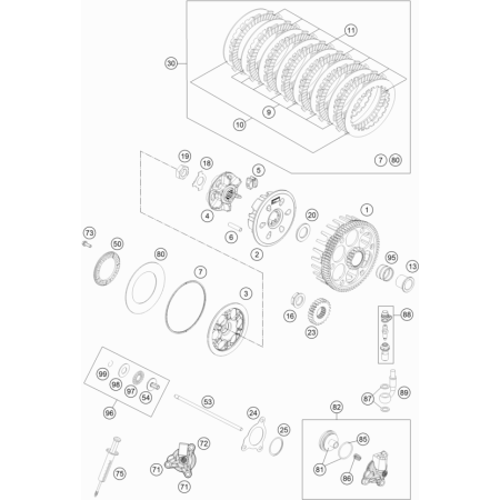 Embrayage HUSQVARNA 350 FE 2014	