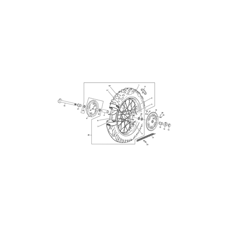 Roue arrière SHERCO 300 SE FACTORY 2016.