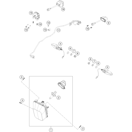 Eclairage, feux HUSQVARNA 701 SM 2021