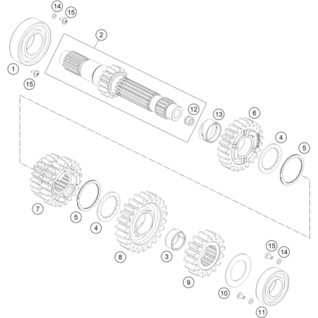 Arbre primaire HUSQVARNA 701 SM 2021