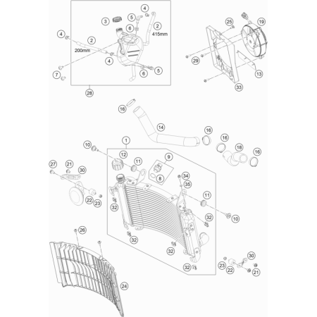 Circuit de refroidissement HUSQVARNA 701 SM 2021