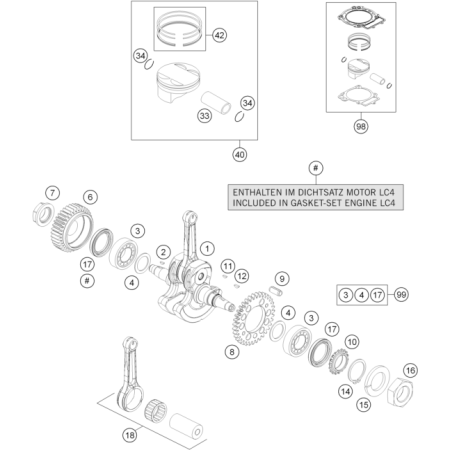 Embiellage piston HUSQVARNA 701 SM 2021