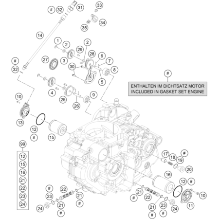 Système de lubrification HUSQVARNA 701 Enduro 2018