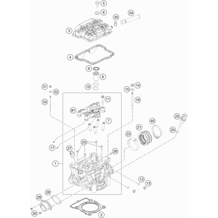 Culasse HUSQVARNA 501 FE 2022