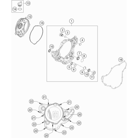 Carter d'embrayage HUSQVARNA 450 FC 2020
 