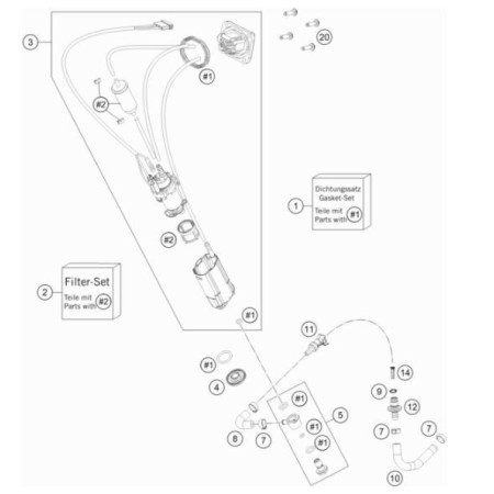 Pompe à essence HUSQVARNA 150 TEI 2021

